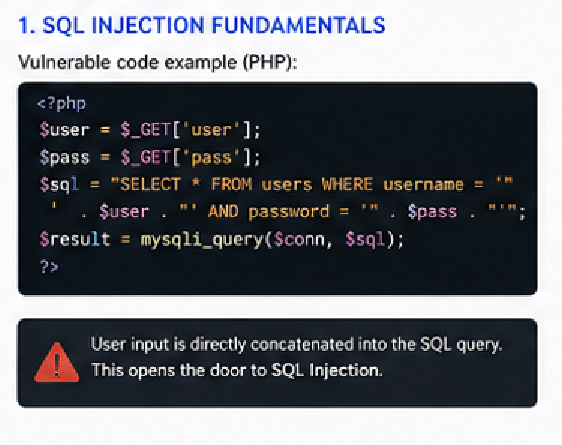 Exploiting SQL Injection