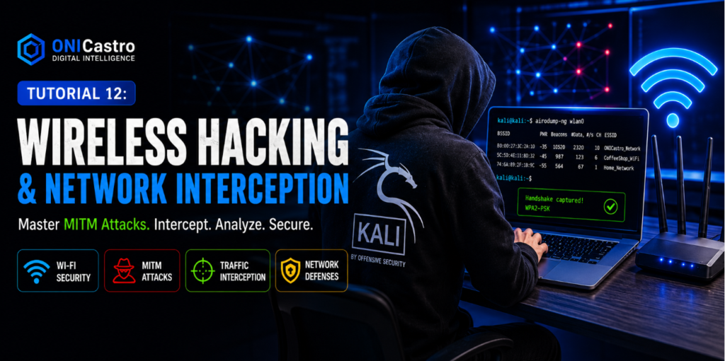 Tutorial 12: Wireless Security & Network Interception (MITM Mechanics)