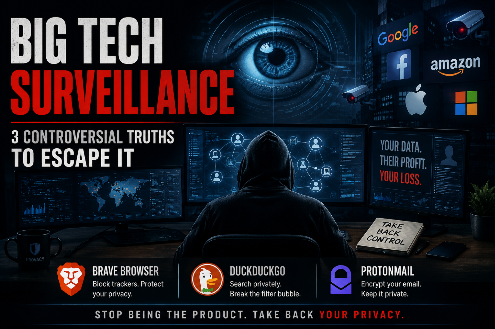 Big Tech Surveillance: 3 Controversial Truths to Escape It